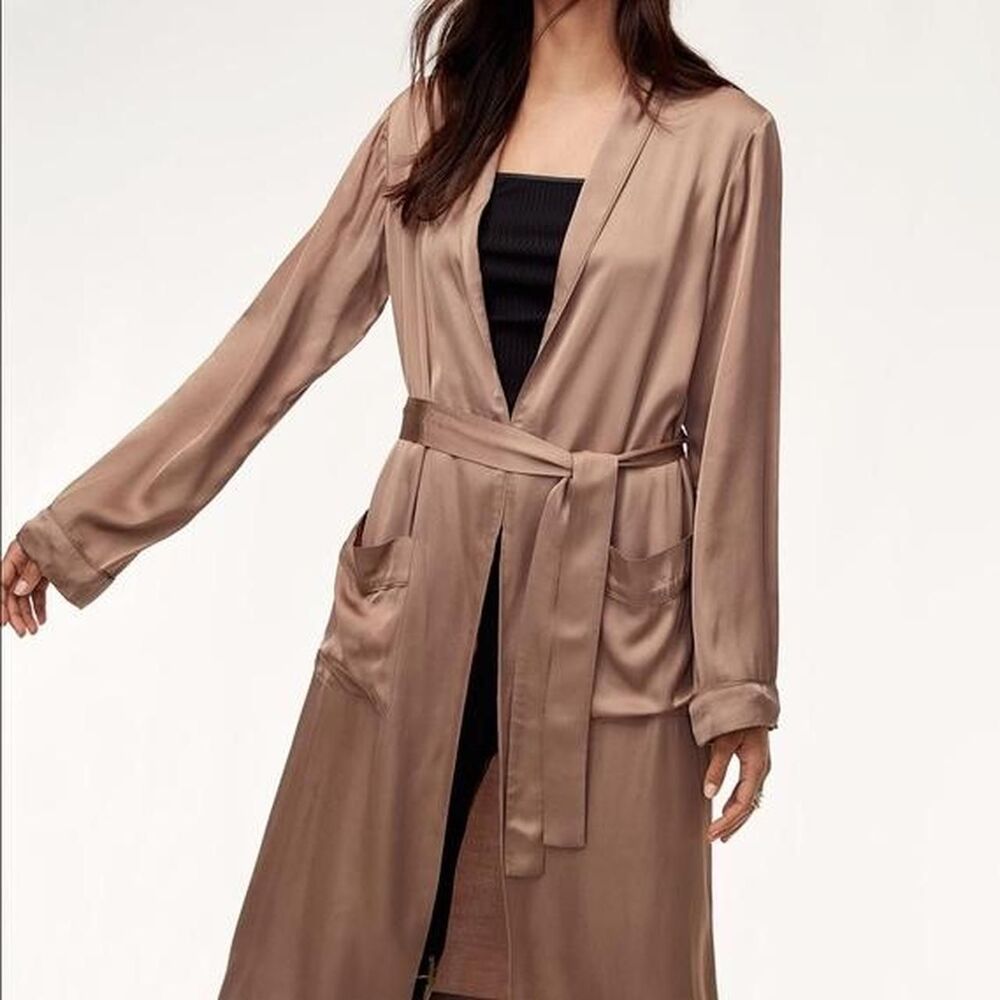 Aritzia Silk Duster